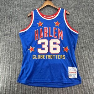 Rings & Crowns Basketball Jersey Mens XL Blue Excellent Meadowlark Lemon #36